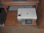 sliding printer shelf out